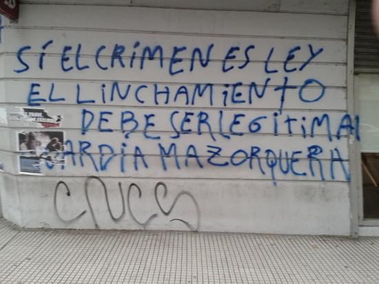 Escrito en pared